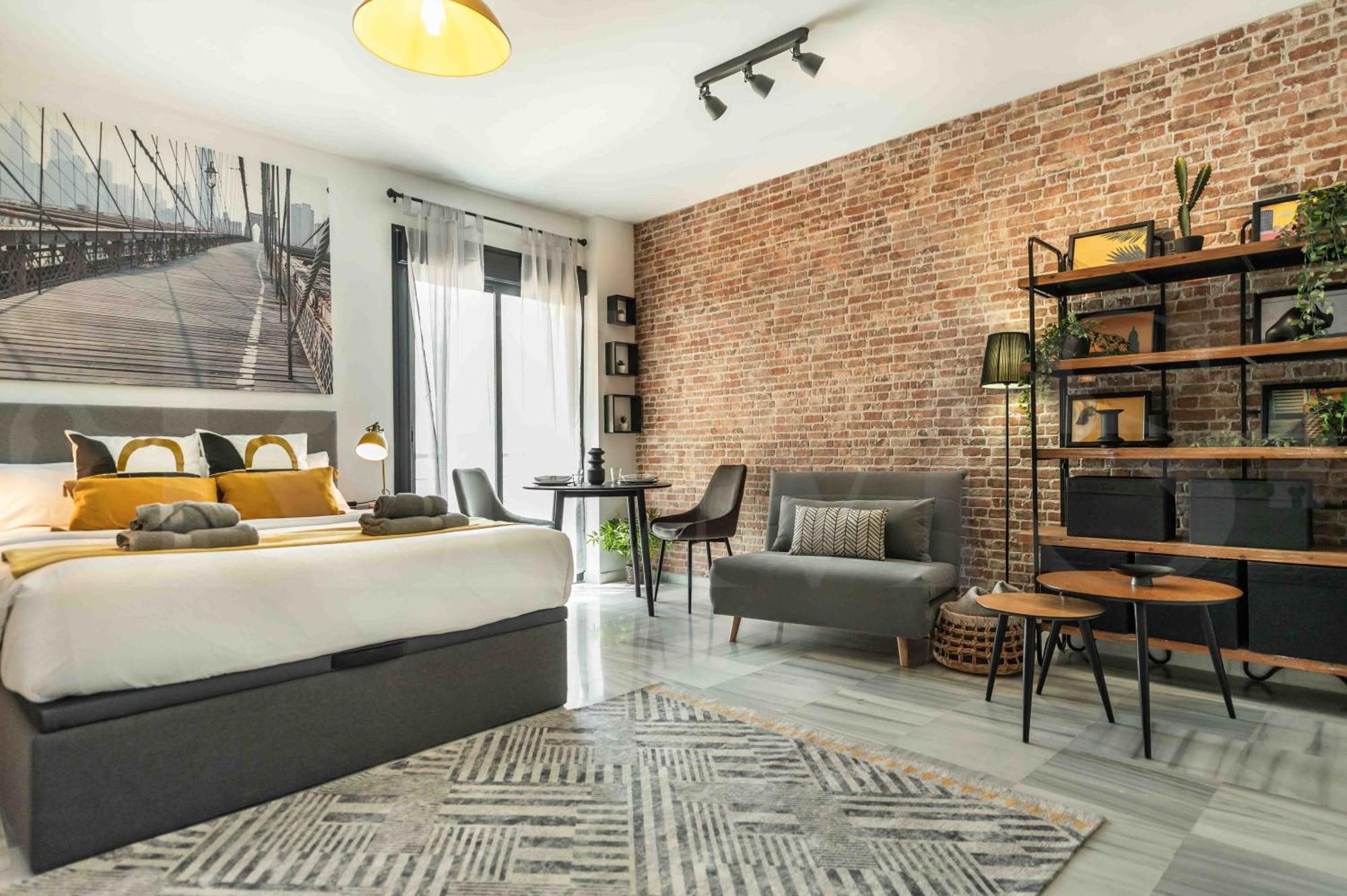 Modern Studio With Private Rooftop Terrace By Rems Málaga Exterior foto