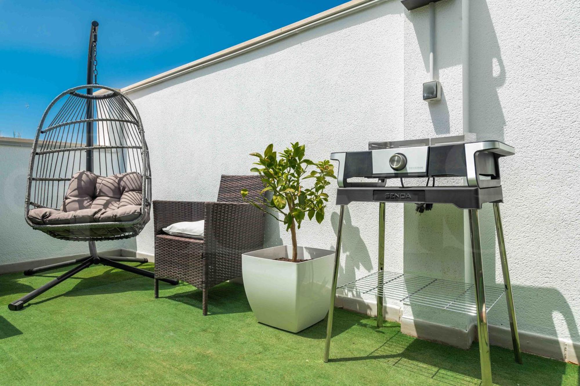 Modern Studio With Private Rooftop Terrace By Rems Málaga Exterior foto